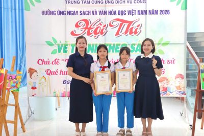 Hội thi Vẽ tranh theo sách với chủ đề: “Theo trang sách – Tự hào lịch sử quê hương Việt Nam”.